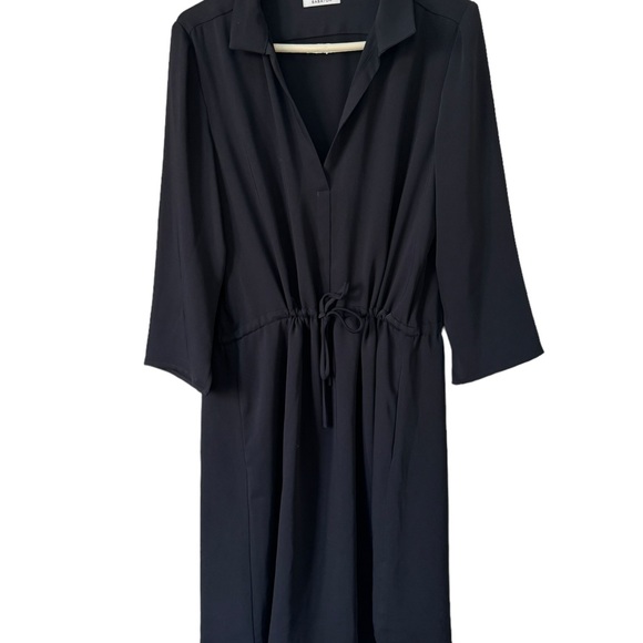 Babaton by Aritzia black tie waist dress size large - Picture 2 of 7